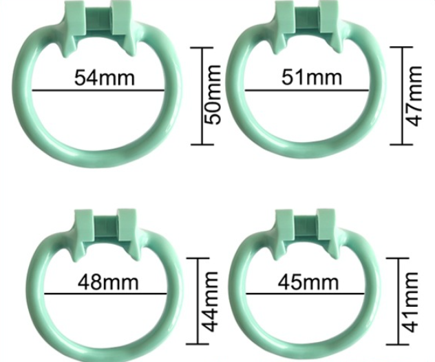 Dolphin Plastic Chastity Cage (All 4 Rings Included), gallery view 5