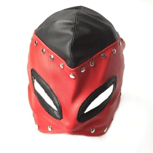Naughty Villain Leather BDSM Hood BDSM product view