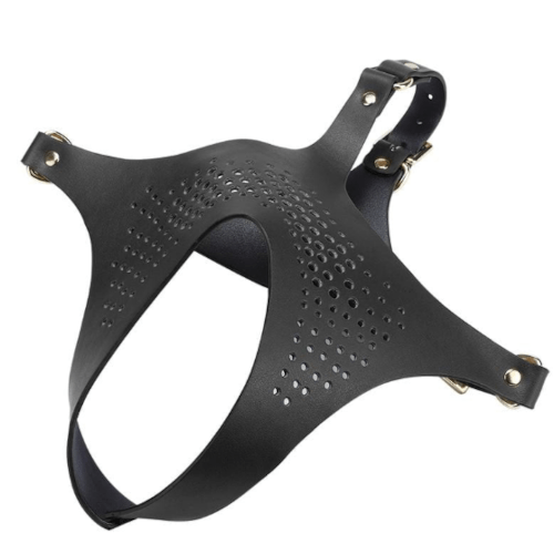 BDSM Unique Leather Fetish Mask, gallery view 2