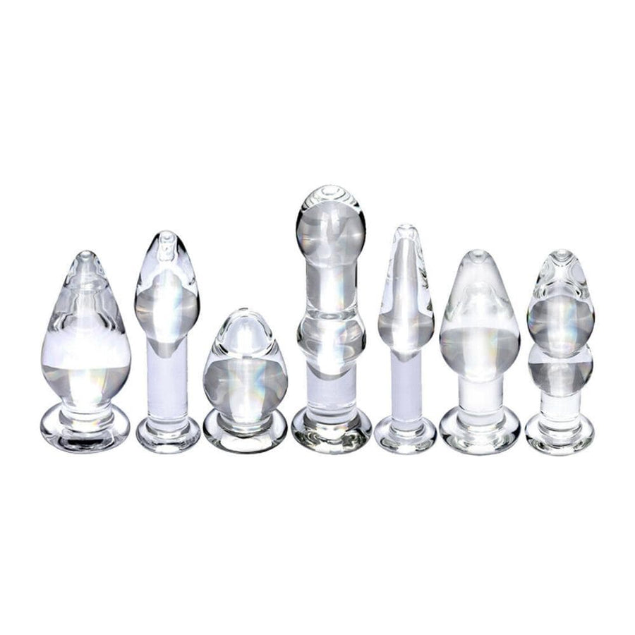 7 Styles Crystal Glass Stimulator Plug bdsm product view