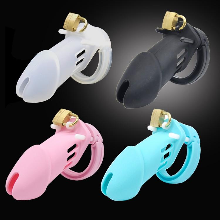 Alexandra Silicone Male Chastity Device 2.76 inches and 3.74 inches long, gallery view 20