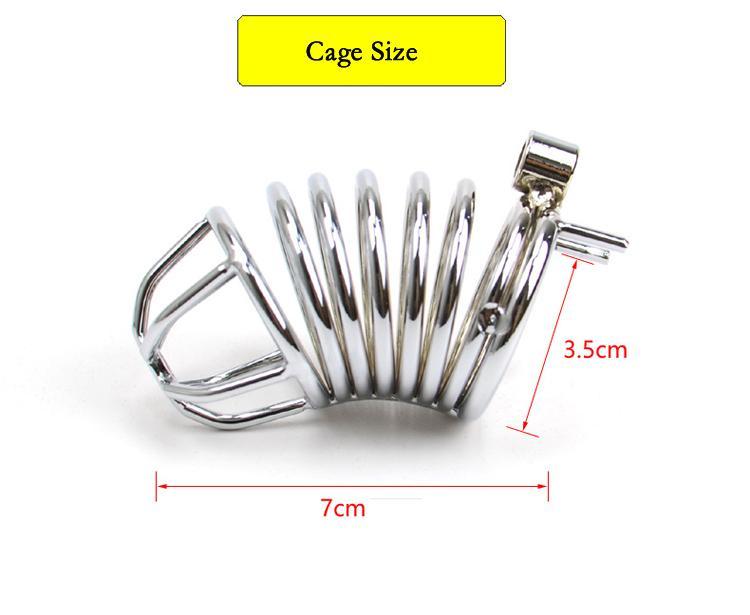 Bailey Metal Chastity Device 3.31 inches long, gallery view 6
