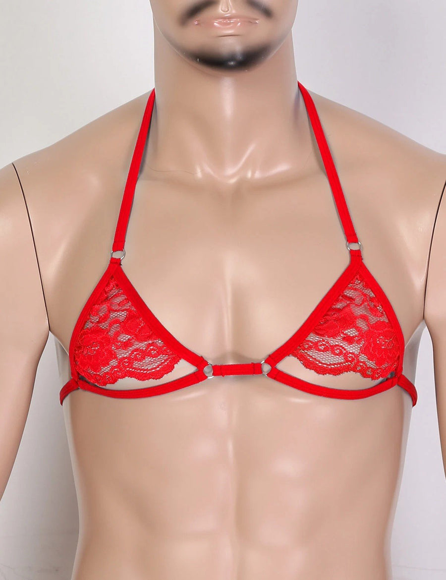 Sissy Sheer Lace Bra, gallery view 3