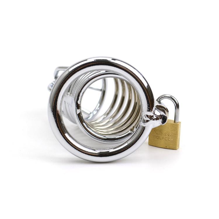 Bailey Metal Chastity Device 3.31 inches long, gallery view 4