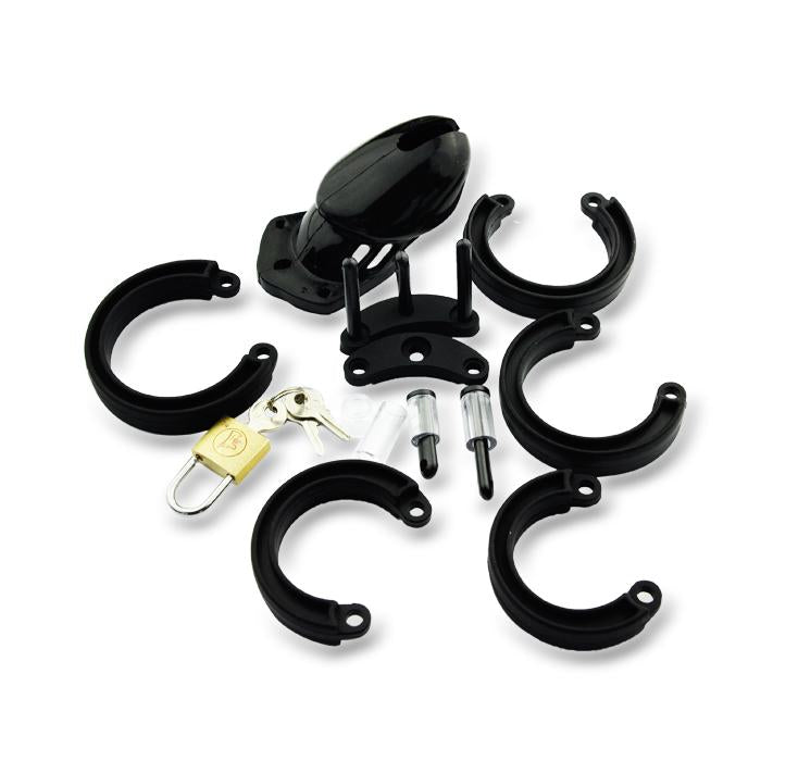 Alexandra Silicone Male Chastity Device 2.76 inches and 3.74 inches long, gallery view 16