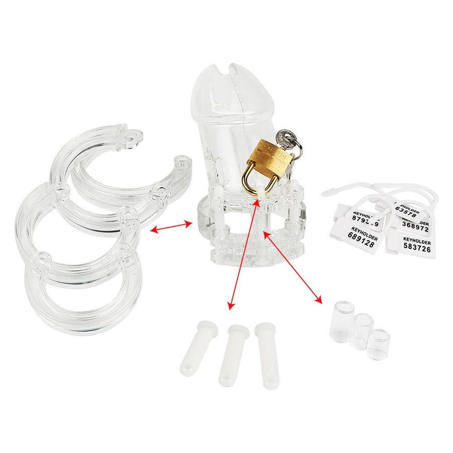 Cecilia Male Chastity Device 3.15 inches long, gallery view 3