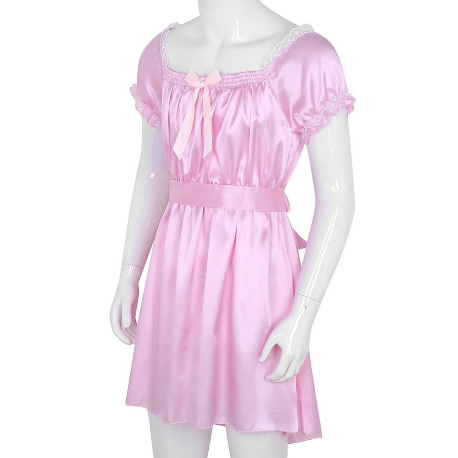 Short Sleeve Satin Sissy Dress, gallery view 5