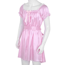 Load image into Gallery viewer, Short Sleeve Satin Sissy Dress
