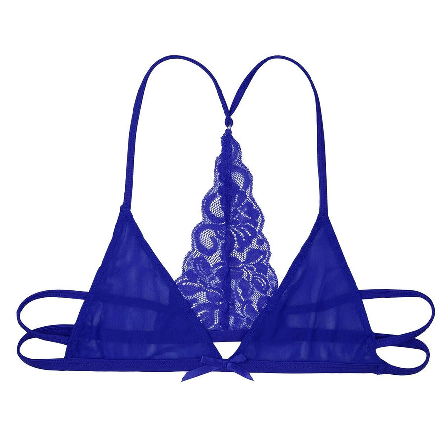 Lace Mesh See Through Sissy Bra, gallery view 6