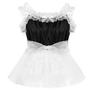 Frilly Satin & Tulle Sissy Dress