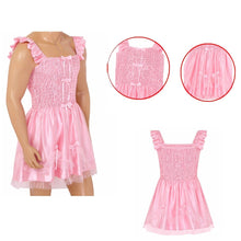 Load image into Gallery viewer, Pink Sissy Ruffles &amp; Bows Dress
