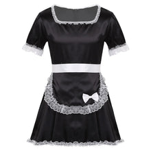 Load image into Gallery viewer, Sissy Maid Satin Dress with Apron
