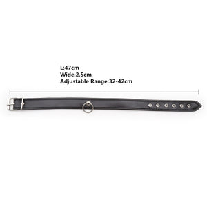 Sklavenhalsband aus Leder für BDSM