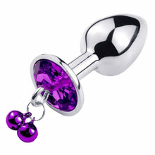 Load image into Gallery viewer, Dangling Jeweled Bell Princess Plug
