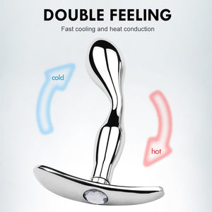 Bulbous Metal Prostate Massager BDSM