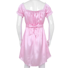 Load image into Gallery viewer, Short Sleeve Satin Sissy Dress
