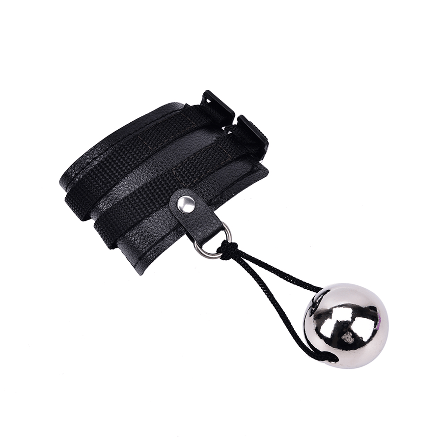 Dick Hangtime Leather Ball Stretchers BDSM, gallery view 3