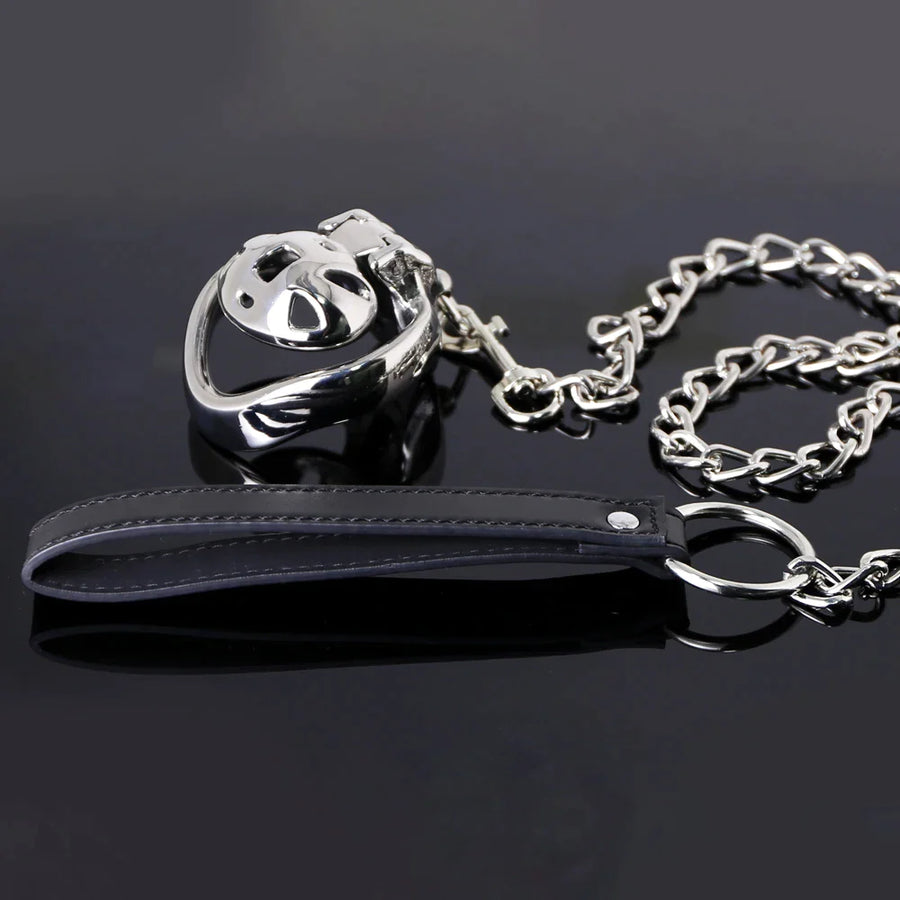 HT-V4 Flower Traction Chastity Cage with Belt, gallery view 3