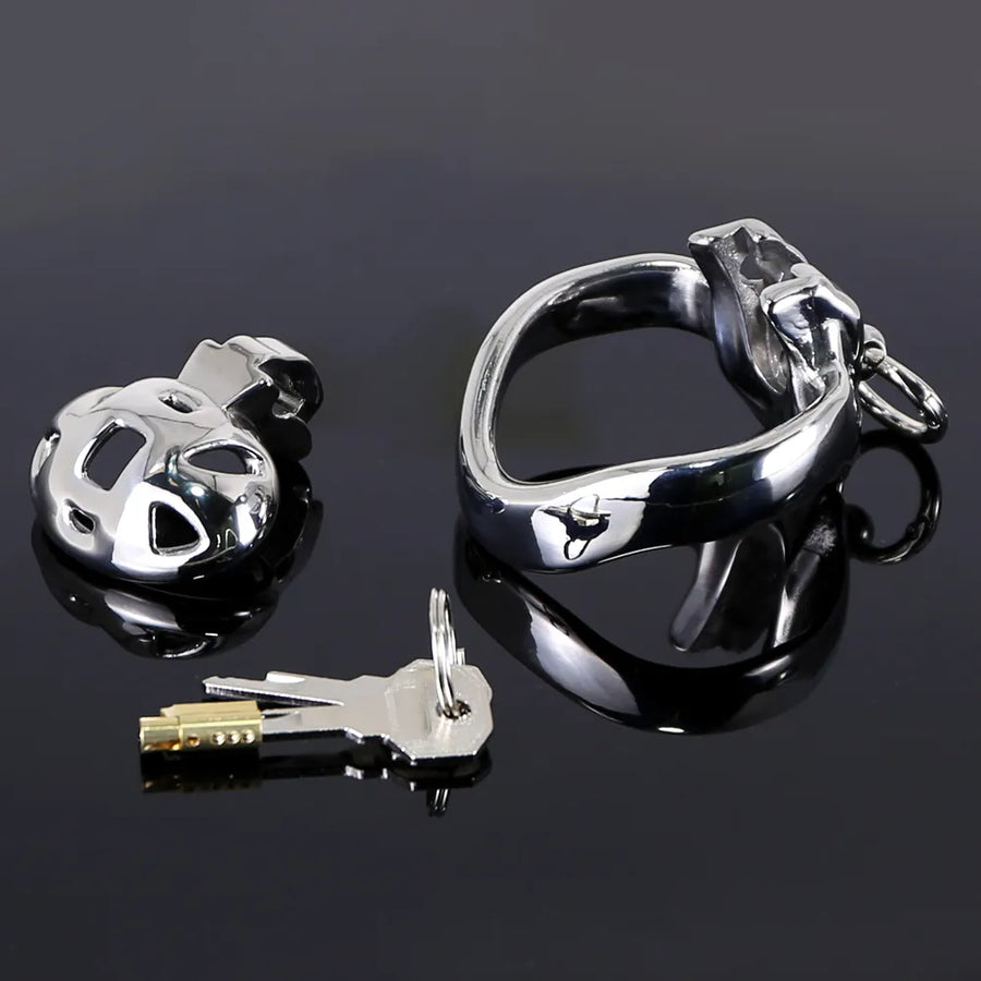 HT-V4 Flower Traction Chastity Cage with Belt, gallery view 2