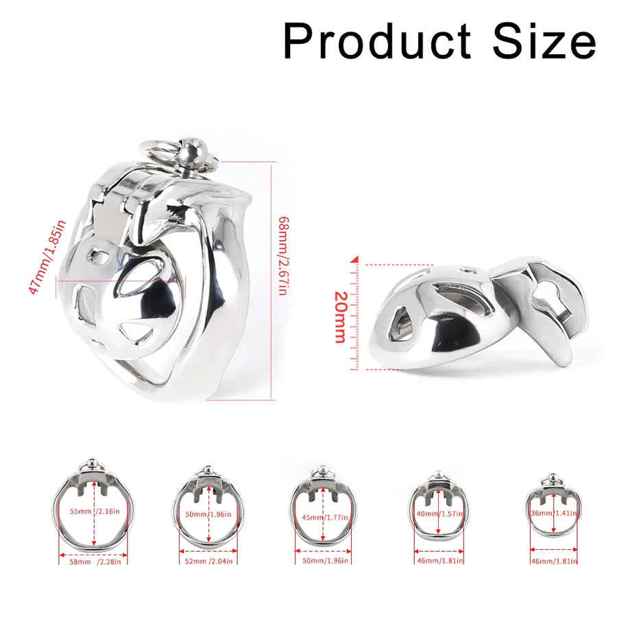 HT-V4 Flower Traction Chastity Cage with Belt, gallery view 6