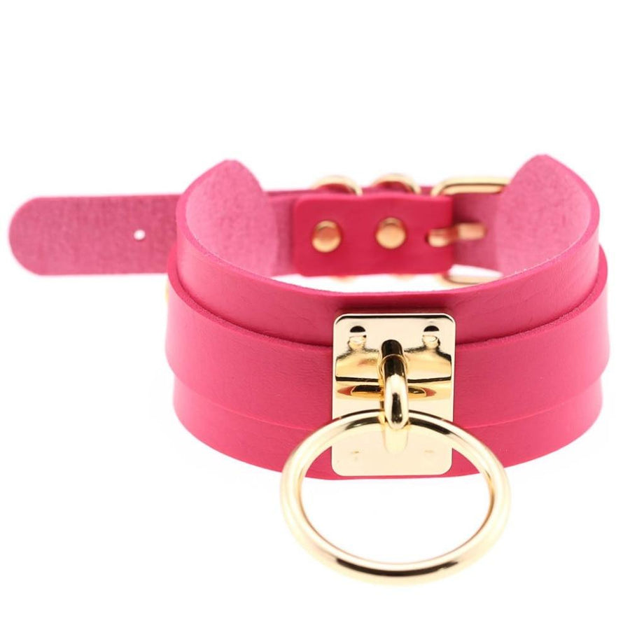 Sissy Slave Leather Choker BDSM, gallery view 4