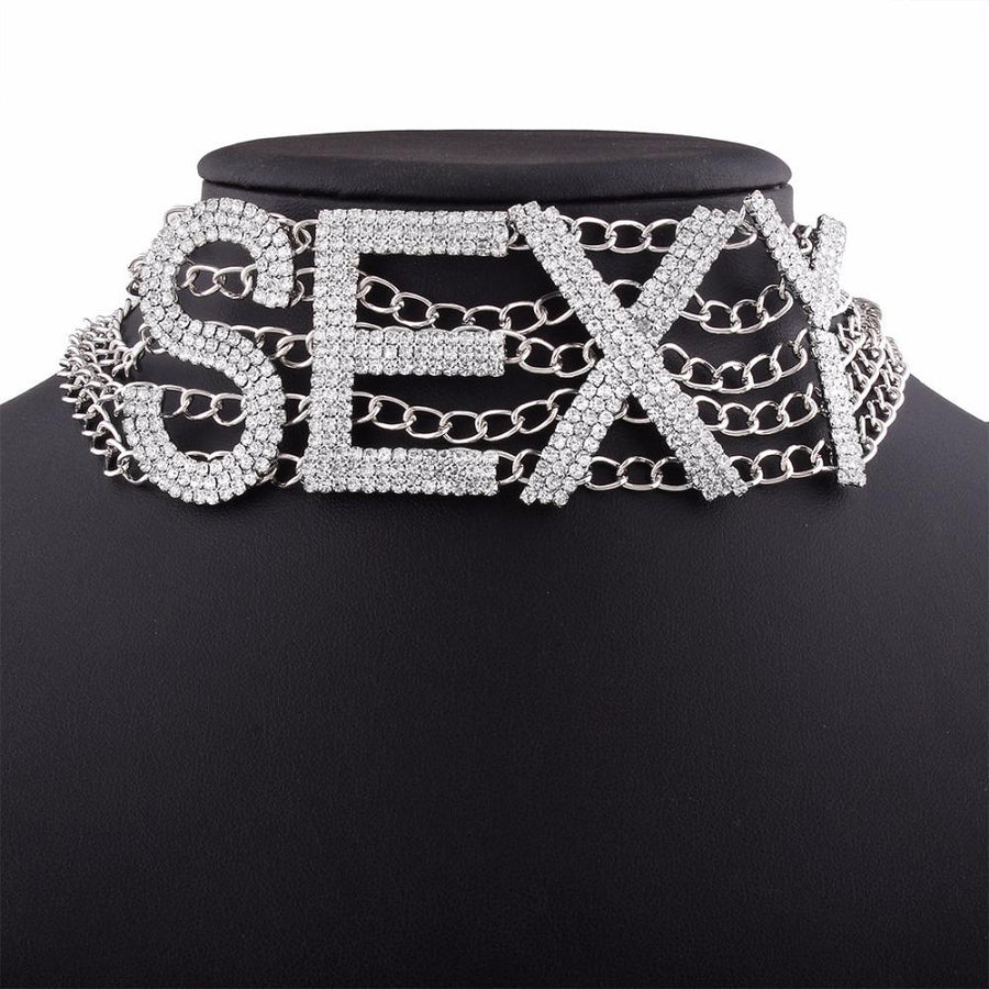 Sexy Crystal Choker BDSM, gallery view 4