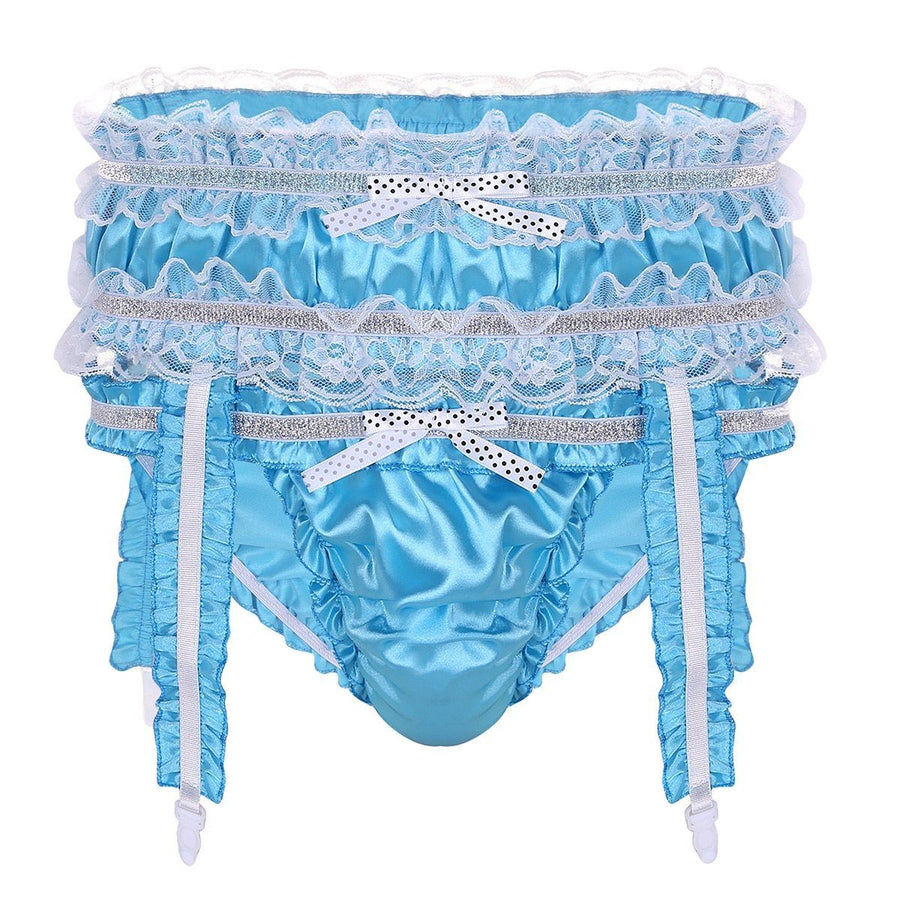 "Royal Sissy" Panties w/ Garters Set, gallery view 7