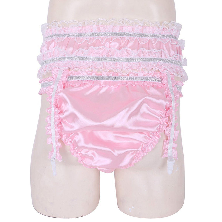 "Royal Sissy" Panties w/ Garters Set, gallery view 5