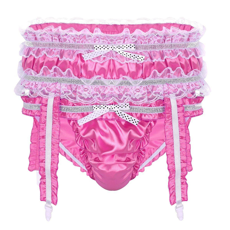 "Royal Sissy" Panties w/ Garters Set, gallery view 8