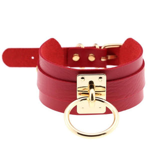 Sissy-Sklavin Lederhalsband BDSM