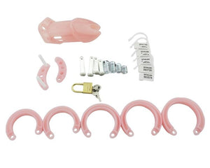 Lyla Pink Chastity Cage 2.76 inches and 3.94 inches long