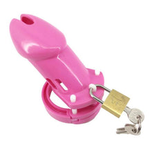 Load image into Gallery viewer, Pink Plastic Chastity Cage CB-6000
