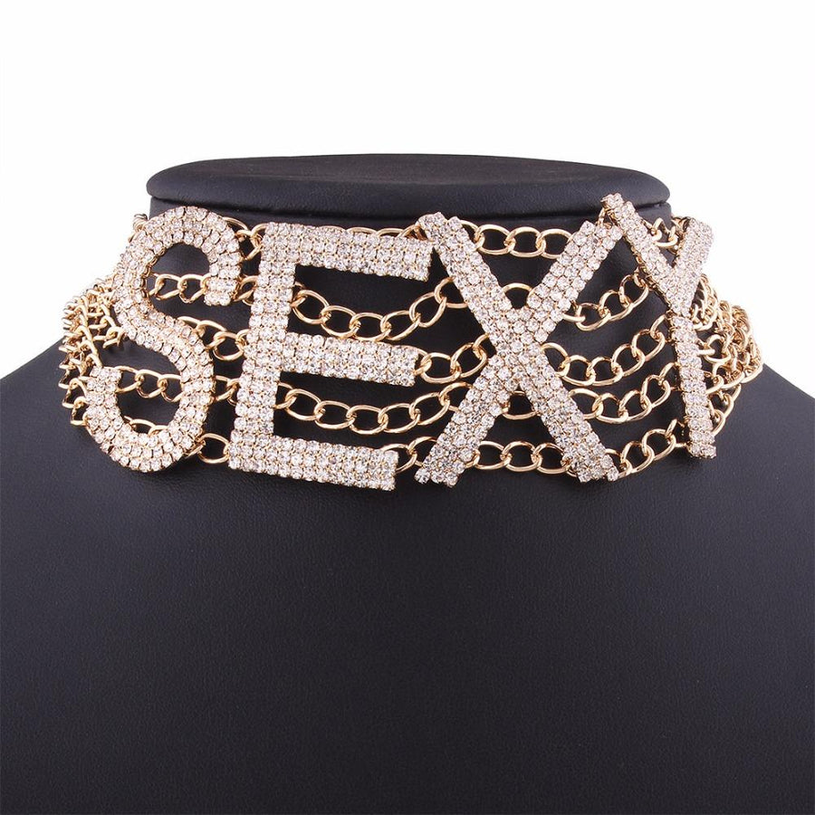 Sexy Crystal Choker BDSM, gallery view 5