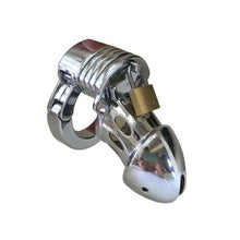 Load image into Gallery viewer, Metal Chastity Cage Closed Prototype Adjustable
