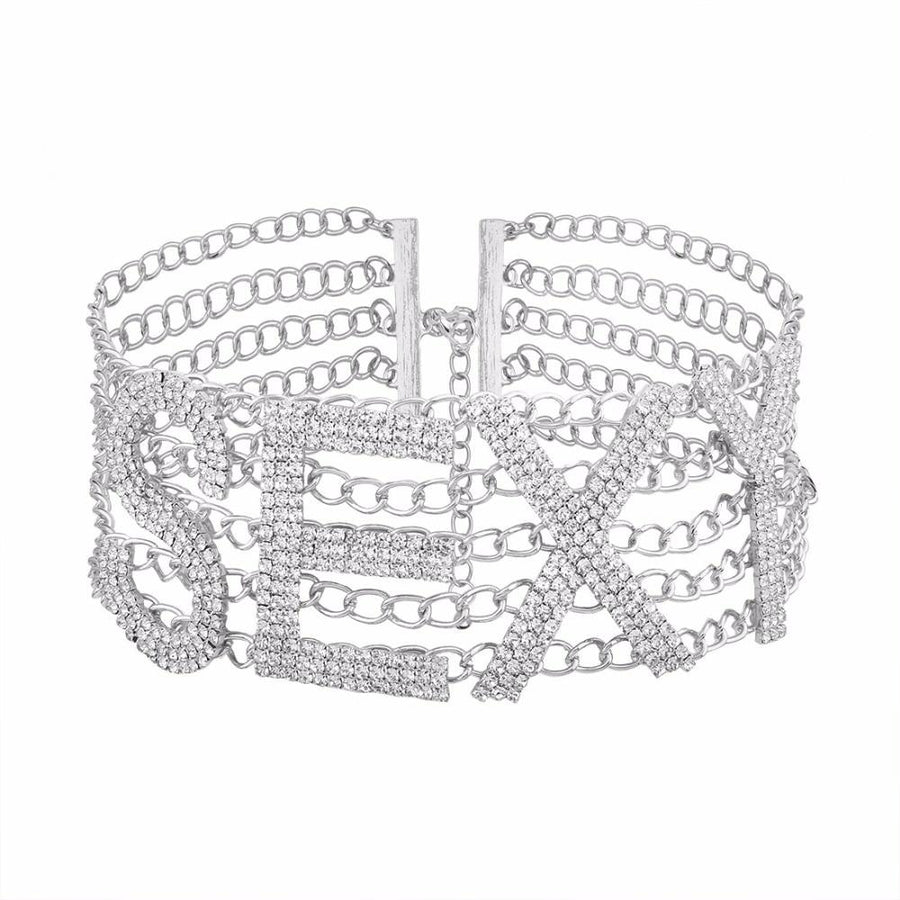 Sexy Crystal Choker BDSM, gallery view 2