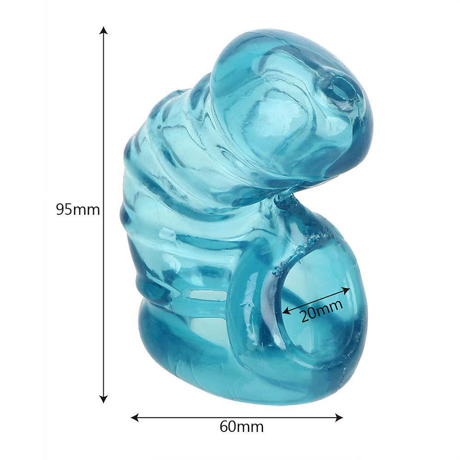 Reese Silicone Male Chastity Device 3.74 inches long, gallery view 4