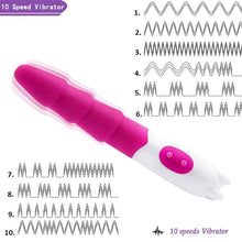 Load image into Gallery viewer, 10 Speed Anal Plug Vibrating Dildo
