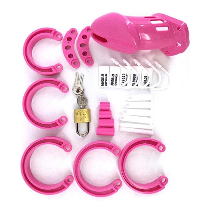 Pink Plastic Chastity Cage CB-6000, gallery view 2