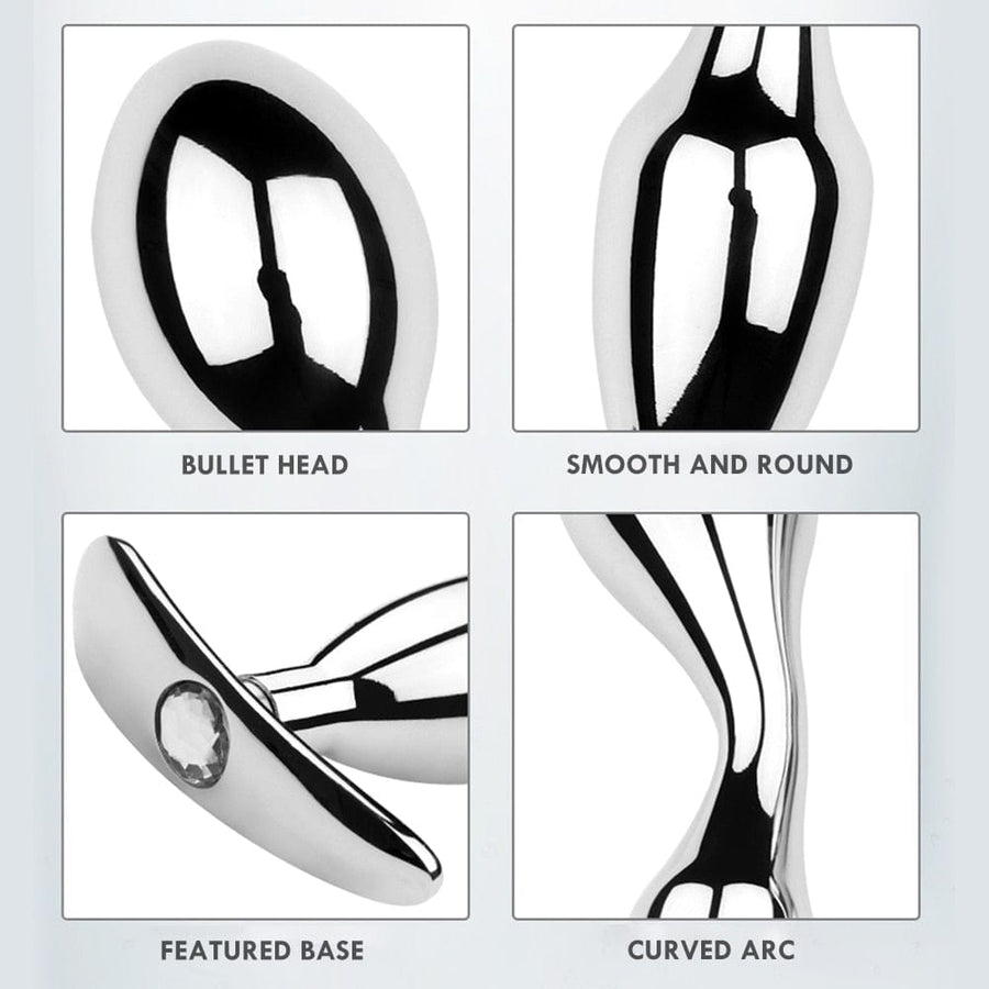 Bulbous Metal Prostate Massager BDSM, gallery view 8