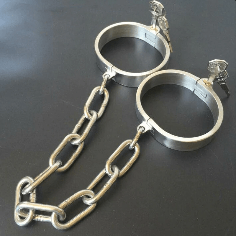 Heavy Duty Stainless Leg Shackles BDSM product view