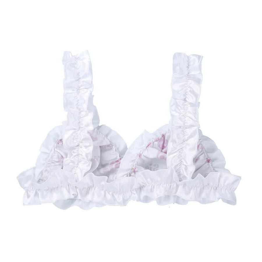 Ruffled Satin Sissy Bra, gallery view 2