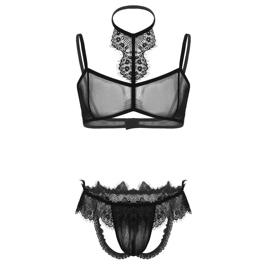 Grace Mesh Lace Lingerie Set product view