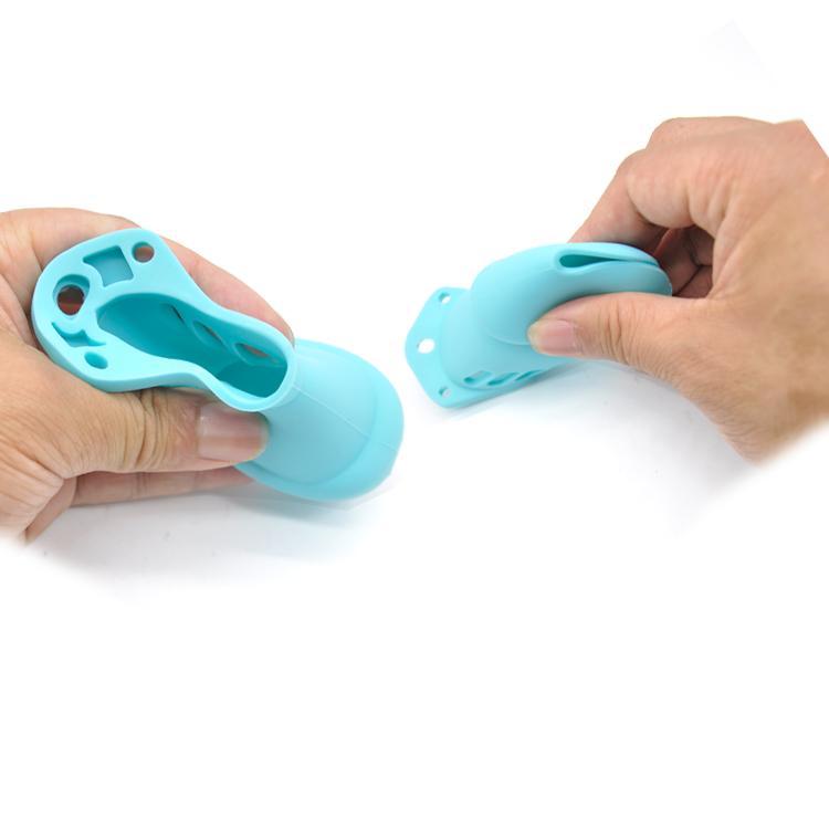 Alexandra Silicone Male Chastity Device 2.76 inches and 3.74 inches long, gallery view 12