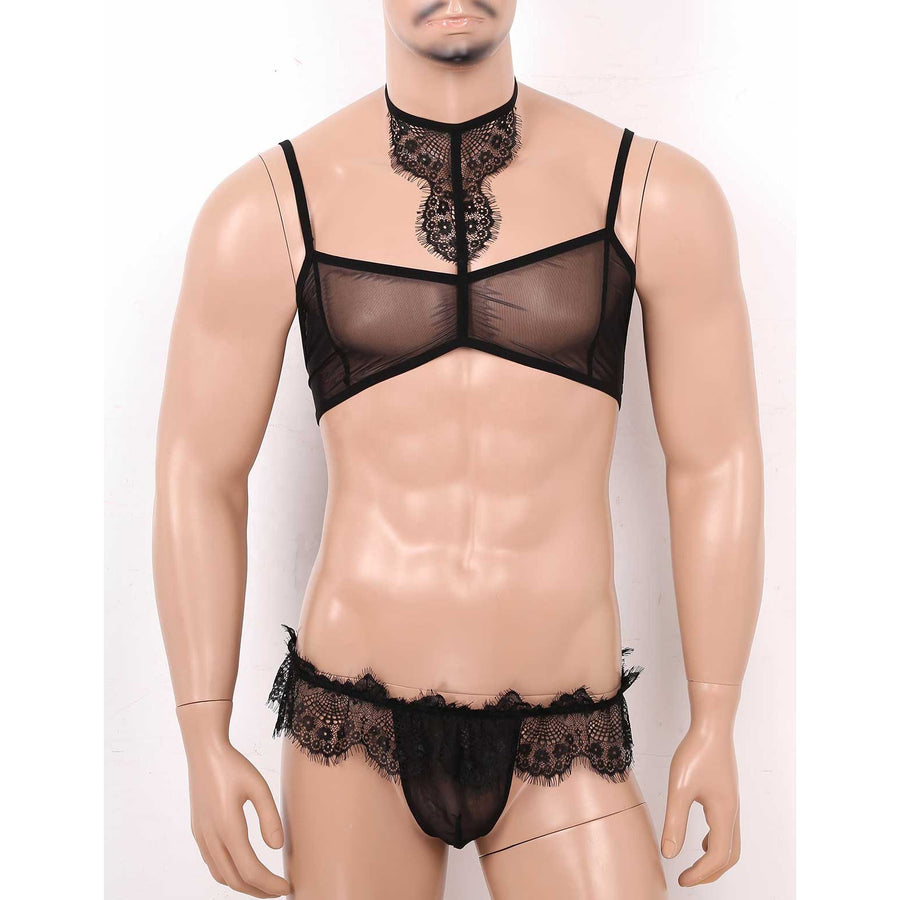 Grace Mesh Lace Lingerie Set, gallery view 2