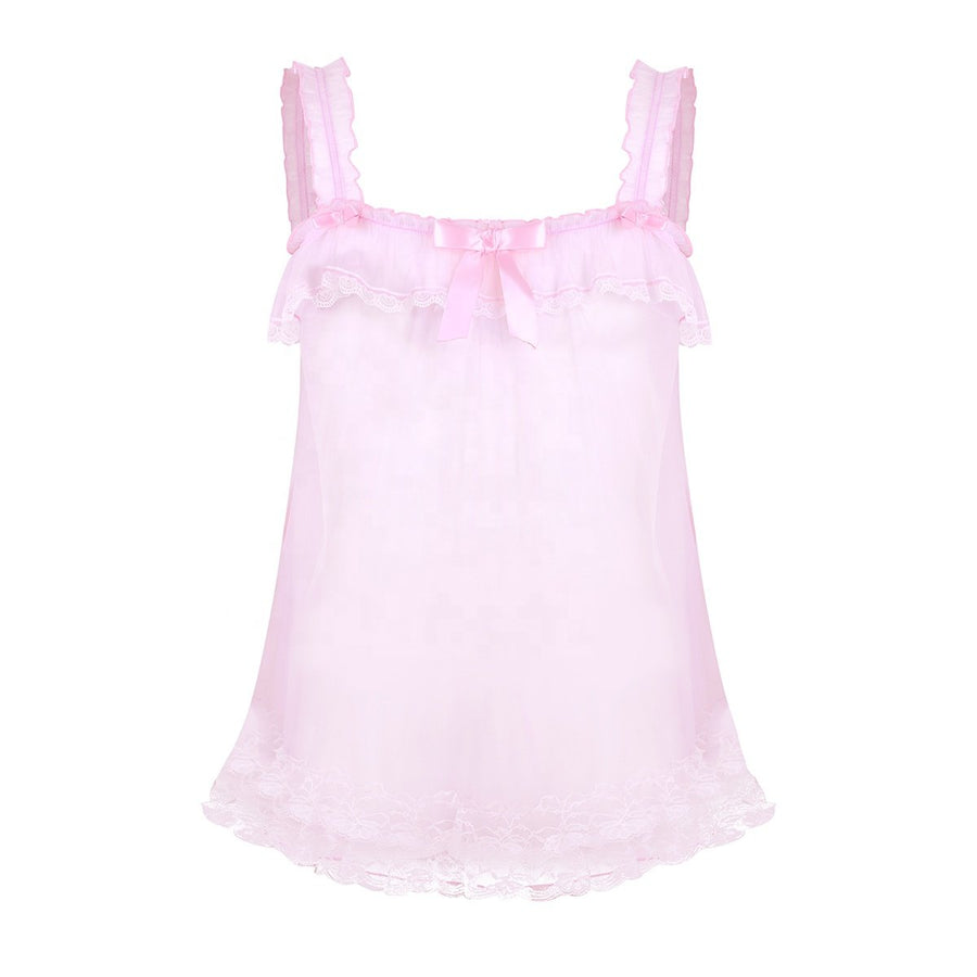 Ruffled Lace Tulle Sissy Dress product view