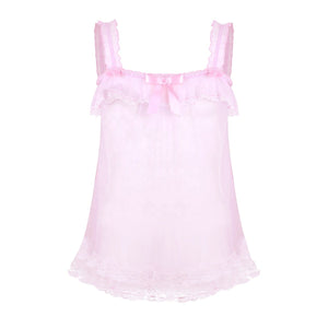 Ruffled Lace Tulle Sissy Dress