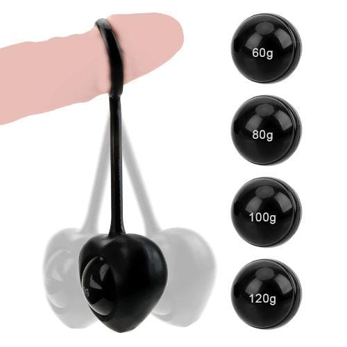 Heart-Shaped Penis Weight Hanging Toy Set BDSM, gallery view 2