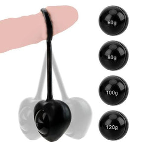 Heart-Shaped Penis Weight Hanging Toy Set BDSM