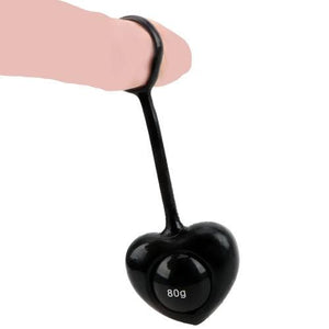 Heart-Shaped Penis Weight Hanging Toy Set BDSM