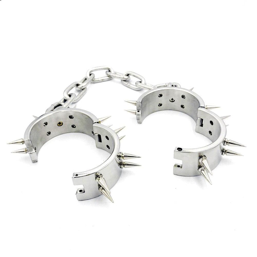 BDSM Spiked Heavy Duty BDSM Shackles, gallery view 4